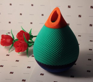 3D печать вазы цветной